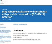 Stay at home: guidance for households with possible coronavirus (COVID-19) infection